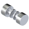 Rubinet Shower Door Knob (set) Satin Chrome