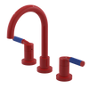 Rubinet Widespread Lav. Set. (less drain) Red