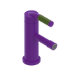 Rubinet Single Control Bidet Fitting (less drain) Purple Haze