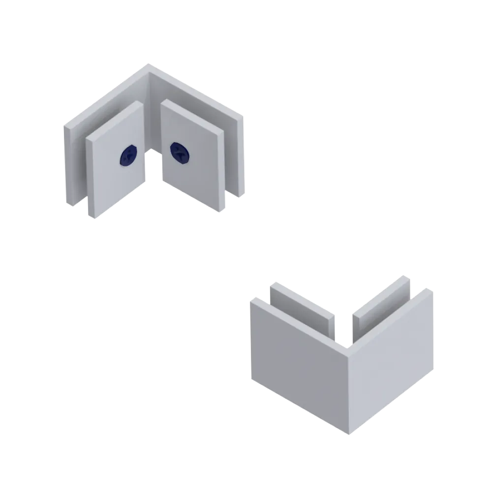 Rubinet 90 Glass to Glass White