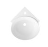 Contac Edgeview – 4610BHX-SO – Single Hole with Sealed Overflow Wall Hung Sink