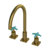 Rubinet Widespread Kitchen Set Antique Brass Matt