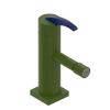 Rubinet Single Control Bidet Fitting (less drain) Green Envy