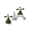 Rubinet Widespread Lav. Set. (less drain) White