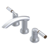 Rubinet Widespread Lav. Set. (less drain) Satin Chrome