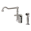 Aquabrass Dual stream mode kitchen faucet with side spray