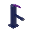 Rubinet Single Control Bidet Fitting (less drain) Midnight Blue
