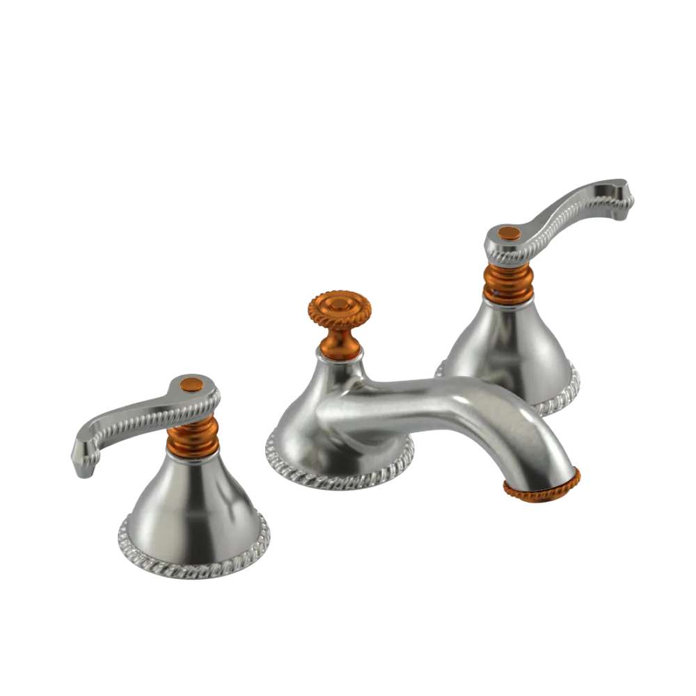 Rubinet Widespread Lav. Set. (less drain) Satin Nickel