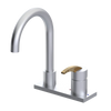 Rubinet 4" Centre Single Control Lav. Set. (less drain) Satin Chrome
