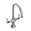 Rubinet Two Handle Single Hole Kitchen Set Polished Nickel
