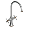 Rubinet Two Handle Single Hole Kitchen Set Satin Nickel