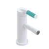 Rubinet Single Control Bidet Fitting (less drain) Matt White