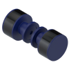 Rubinet Shower Door Knob (set) Midnight Blue