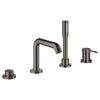 Grohe Essence New 4-Hole Single-Handle Deck Mount Roman Tub Faucet With 6.6 L/Min (1.75 Gpm) Hand Shower