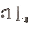 Grohe Essence New 4-Hole Single-Handle Deck Mount Roman Tub Faucet With 6.6 L/Min (1.75 Gpm) Hand Shower