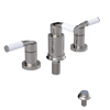 Rubinet Bidet Fitting with Spray, Diverter, and Vacum Breaker (Less Drain) Polished Nickel
