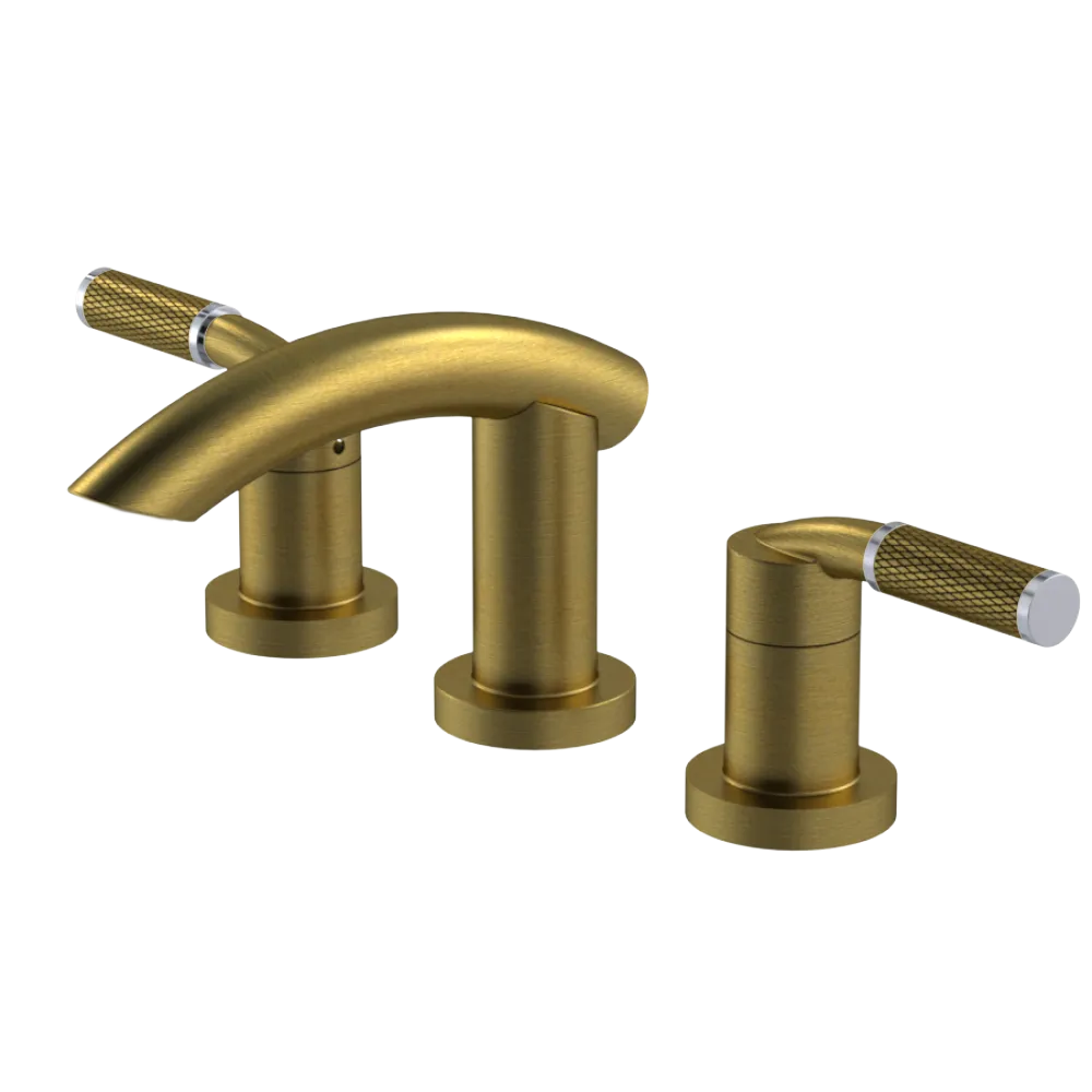 Rubinet Widespread Lav. Set. (less drain) Antique Brass Matt