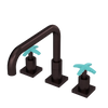 Rubinet Widespread Kitchen Set with Genesis Spout Oil Rubbed Bronze