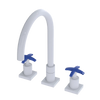 Rubinet Widespread Kitchen Set White