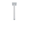 Baril 9" ceiling mounted shower arm, square flange