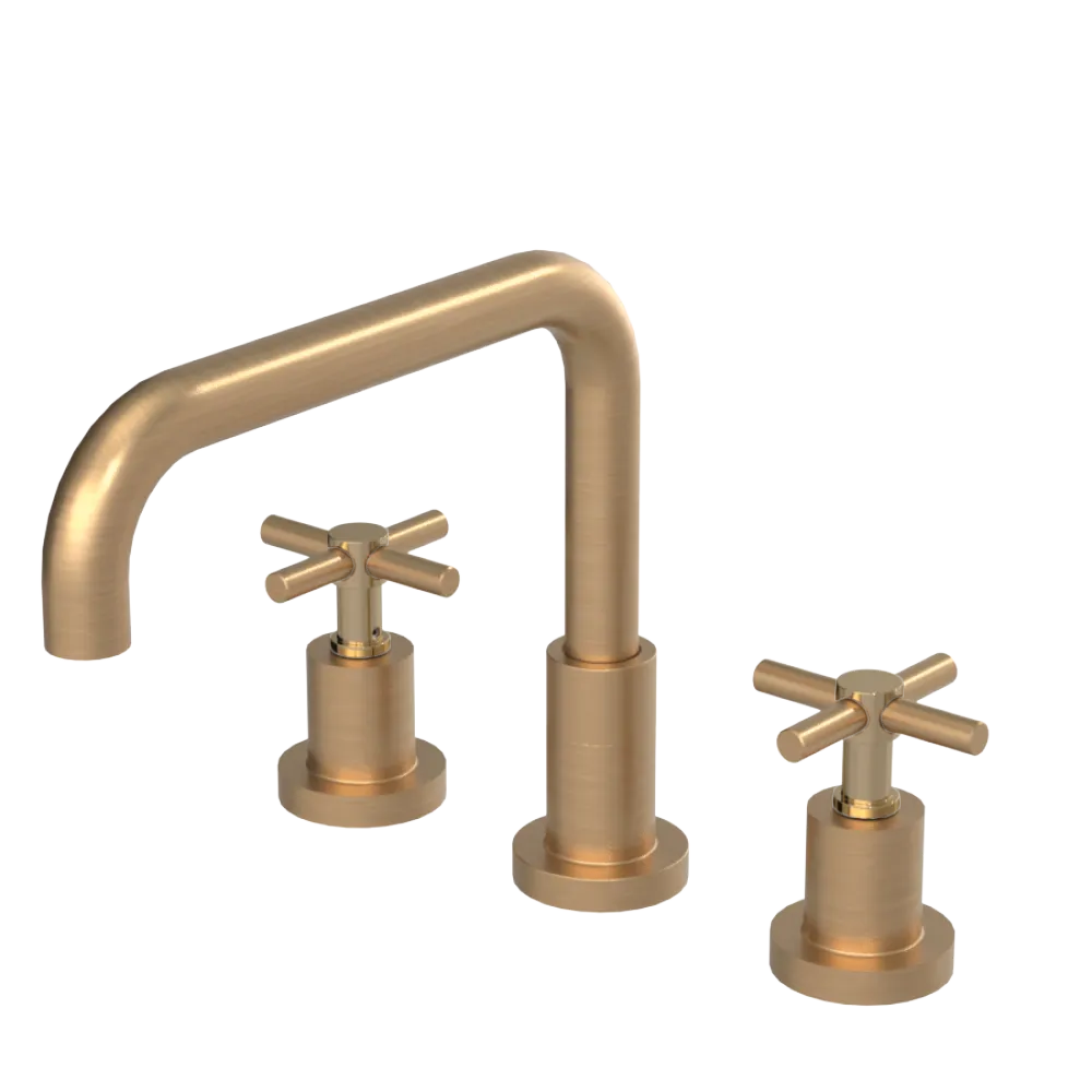 Rubinet Widespread Kitchen Set Satin Gold