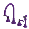 Rubinet Widespread Kitchen Set with Hand Spray Purple Haze