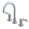 Rubinet Widespread Lav. Set. (less drain) Satin Chrome