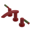 Rubinet Widespread Lav. Set. (less drain) Maroon