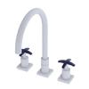 Rubinet Widespread Kitchen Set Matt White