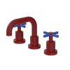 Rubinet Widespread Lav. Set. (less drain) Maroon