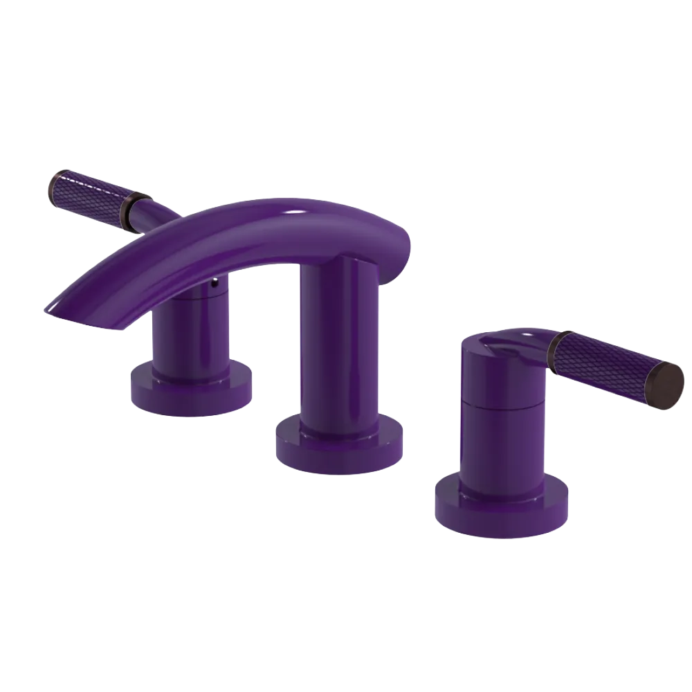 Rubinet Widespread Lav. Set. (less drain) Purple Haze