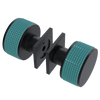 Rubinet Shower Door Knob (set) Matt Black