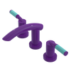Rubinet Widespread Lav. Set. (less drain) Purple Haze