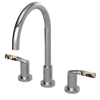 Rubinet Widespread Kitchen Set Polished Nickel