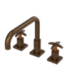Rubinet Widespread Kitchen Set with Genesis Spout Tuscan Brass