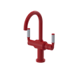 Rubinet Single Hole Dual Handle Lav. Set. (less drain) Red