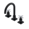 Rubinet Widespread Lav. Set. (less drain) Matt Black