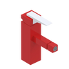 Rubinet Single Control Bidet Fitting (less drain) Red