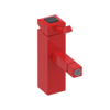Rubinet Single Control Bidet Fitting (less drain) Red