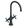 Rubinet Two Handle Single Hole Kitchen Set Green Envy