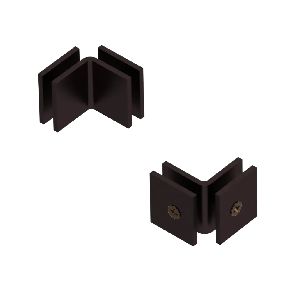 Rubinet 90 Glass to Glass Open Face Oil Rubbed Bronze