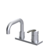 Rubinet 4" Centre Single Control Lav. Set. with Genesis spout (less drain) Satin Chrome