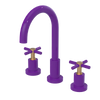 Rubinet Widespread Kitchen Set with LaSalle Spout Purple Haze
