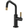 Brizo Beverage Faucet With Angled Spout And Knurled Handle