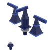Rubinet Bidet Fitting with Spray, Diverter, and Vacum Breaker (Less Drain) Midnight Blue