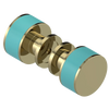 Rubinet Shower Door Knob (set) Natural Brass