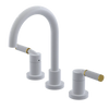 Rubinet Widespread Lav. Set. (less drain) White