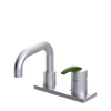 Rubinet 4" Centre Single Control Lav. Set. with Genesis spout (less drain) Satin Chrome