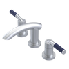 Rubinet Widespread Lav. Set. (less drain) Satin Chrome