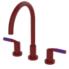 Rubinet Widespread Kitchen Set Maroon
